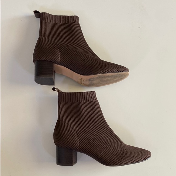 Joie Shoes - Brown Ankle Boots - sock Boots